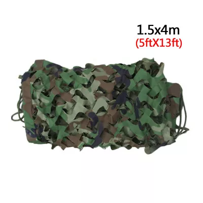 Camouflage Netting Woodland Camo Army Green Net Military Camping Hunting Shelter • $16.99