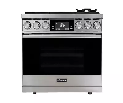 Dacor Contemporary 36  Stainless Steel Smart Pro Dual Fuel Range - DOP36M86DLS • $6500