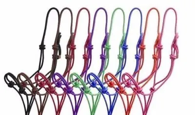 Lot 6 X 1 Horse Rope Halter Simple Control Head Collar Natural Free Shipping. • $44.99