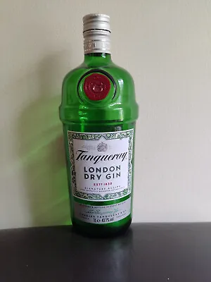 Empty Tanqueray London Dry Gin Green Glass Decorative Empty Bottle 1 Litre • £5.75