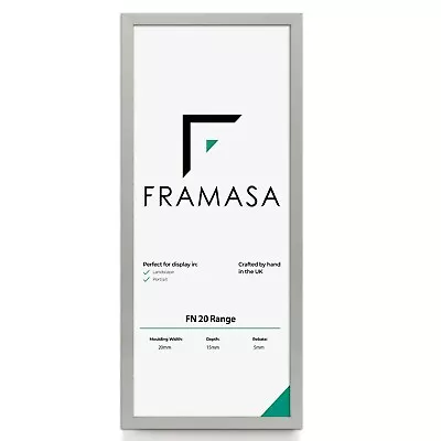 £8 • Buy Thin Matt Picture Frames Panoramic Photo Frame Poster Frame Black White Grey