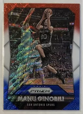 2015-16 Panini Prizm Red White Blue Prizm Manu Ginobili #71 Spurs • $0.99