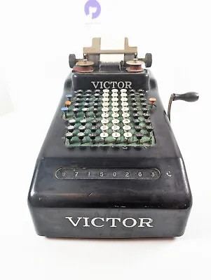 Antique VICTOR Adding Machine Vintage 1920's Era  • $150