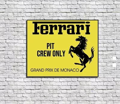 Racing F1 Memorabilia FERRARI PIT CREW Boards • $149.35