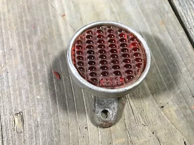 .vintage Antique Bike Bicycle Glass Reflector 1.5 Inch Red Reflector Used  • $224.99