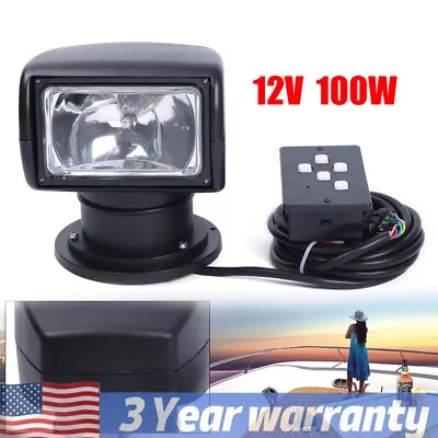 360° Remote Control Spotlight For Boat Truck Car Marine Searchlight 12V 100W New • $83.60