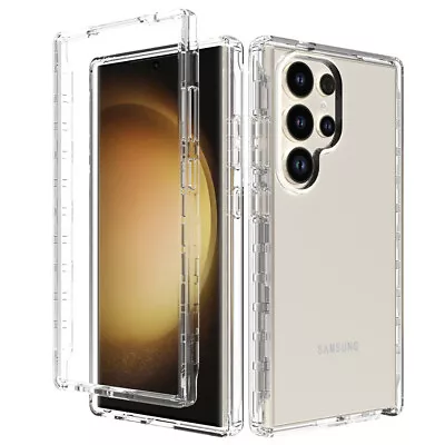 Clear Rubber Slim Case Shockproof Cover Skin For Samsung S24 Ultra Plus A15 A05S • $10.89