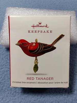 New Hallmark Keepsake 2018 Red Tanager Miniature Bird Christmas Ornament • $19.99