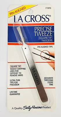 New LA CROSS Sally Hansen PRECISE TWEEZE Square Tip TWEEZERS - 71970 **RARE • $49.99