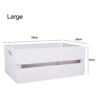 £9.99 • Buy Wickerfield Wooden Apple Crate Retail Display Shelf Box Storage Christmas Gift