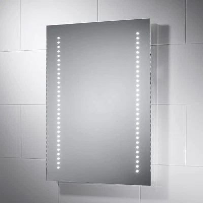 £170 • Buy LED Illuminated Pebble Grey Tannon Bathroom Mirror With Lights 500mm(W) X 700mm(