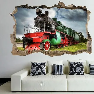 £19.99 • Buy Old Classic Steam Train Locomotive Wall Art Stickers Mural Decal Kids Room EK4