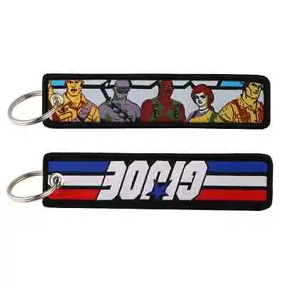 G.I. Joe Military Army Toys Movie Embroidered Double Sided Key Tag Keychain • $5.99