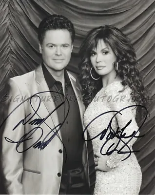 DONNY & MARIE OSMOND AUTOGRAPHED-SIGNED 8x10 PHOTO Reprint • $19.95