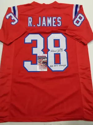 Roland James New England Patriots Autographed & Inscribed Custom Football Jersey • $70.31