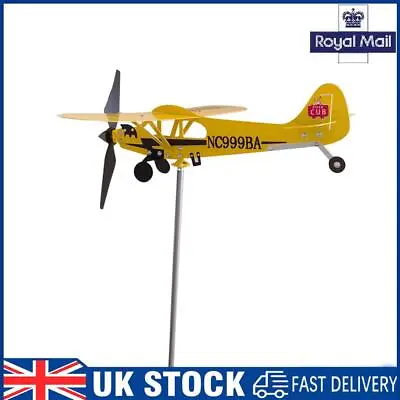 3D Plane Weather Vane Anti-corrosion Wind Direction Indicator For Outdoor Garden • £11.99