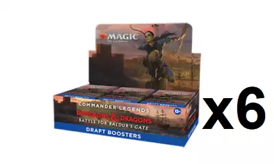 SEALED CASE Draft Booster Box Commander Legends Battle For Baldur's Gate MTG CLB • $479.99