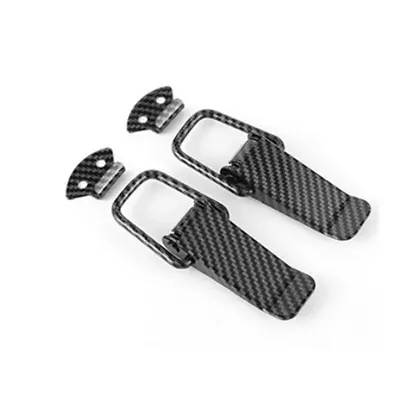 2X Carbon Fiber Look Quick Release Car Bumper Lock Latch Clip Bounding Buckle • $13.40