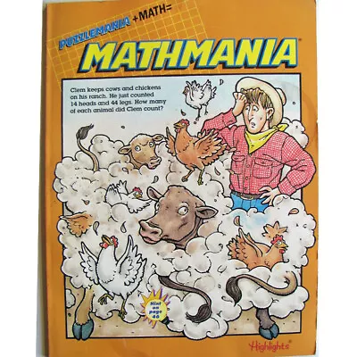 Highlights For Children Mathmania Pub. 2000 Never Used Absolutely Pristine • $9.99