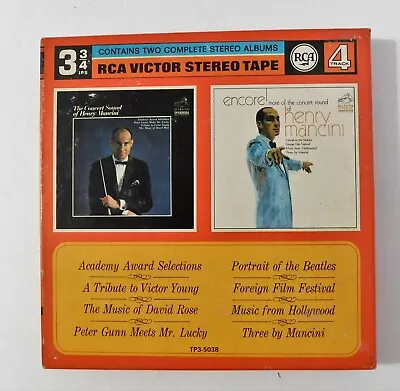 Henry Mancini Concert Sound And Encore Reel To Reel Tape Music 4 Track 3 3/4 LPS • $22.99