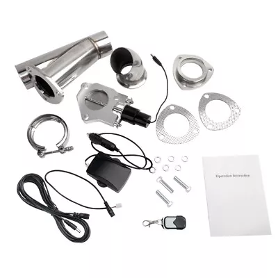 2.5  63mm Remote Electric Exhaust Catback Downpipe Cutout E-Cut Out Valve System • $77.99