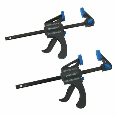 Silverline Mini Quick Clamps 2pk 150mm 6  250115 • £6.95