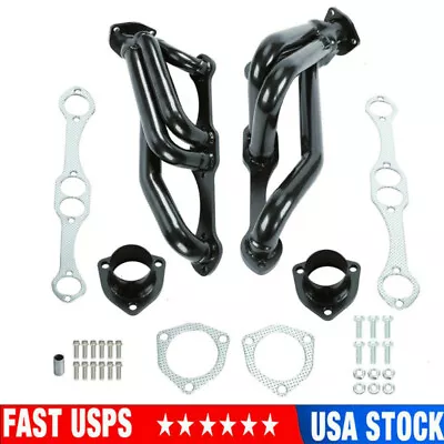 For Small Block Chevy Blazer S10 S15 283 302 350 V8 Black SS Engine Swap Headers • $165.99