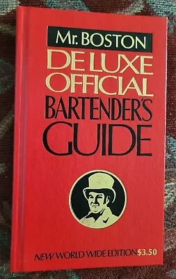 Mr. Boston Deluxe Official Bartender's Guide 1979 60th Printing Bar Book 70's • $14
