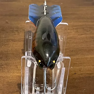 Vtg Fred Arbogast Mudbug Clear Blue/Red Craw Crankbait Fishing Lure 3 1/2 “ • $12.97