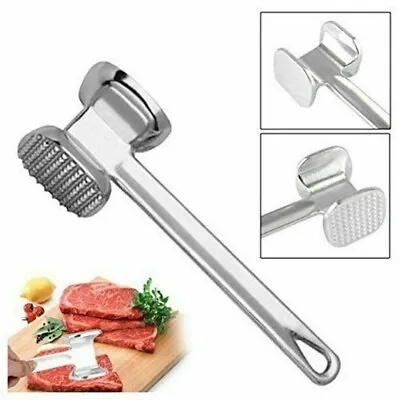 Quality Aluminium Metal Meat Mallet Tenderiser Steak Beef Chicken Hammer Kitchen • £5.49