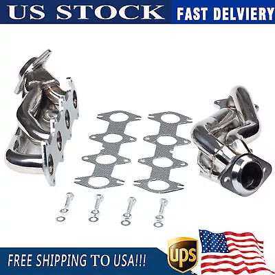 Manifold Shorty Headers For Ford F150 2004-10 5.4L V8 XL XLT FX4 Lariat Triton • $169.99