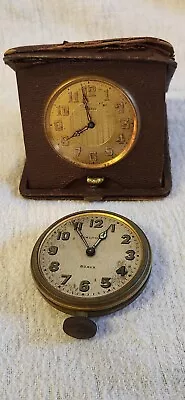 Antique Doxa Swiss Made 8 Days Mechanical Travel Alarm Clock - Brevet  33236 M • $89