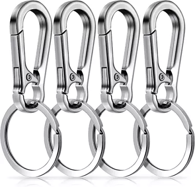 Molain Metal Keychain Carabiner Clip Keyring Key Ring Chain Clips Hook Holder 4 • £5.99