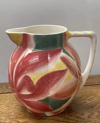 Vintage Hand Painted Large Jug Pitcher Multicoloured Flowers ?Laura Ashley • £5