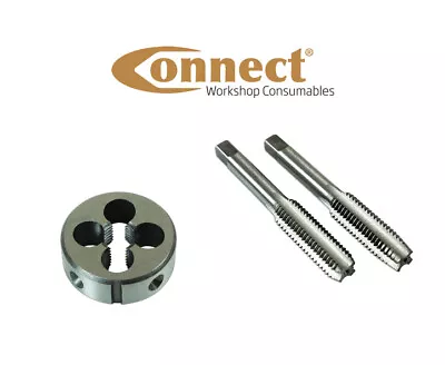 M6 X 1.0mm 3pc Taper Tap Plug Tap And Solid Die Set By Connect • £7.63