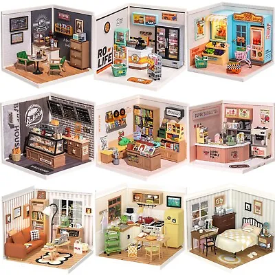 Rolife Super Creator Plastic Diy Mini Dollhouse 9 In 1 Six Grid Xmas Gift Adults • £258.99