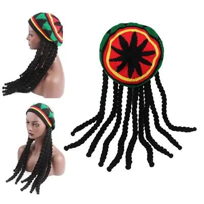 Novelty Reggae Jamaican Fancy Dress Hat With Dreadlocks   Costume • $22.61