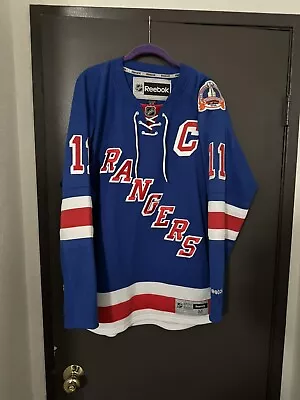 Reebok Mark Messier New York Rangers Jersey 11 Size Medium Stanley Cup • $200