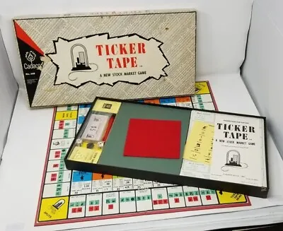 Ticker Tape Vintage Board Game 1963 Chicago Stock Market Game Cadaco Vintage • $29.98