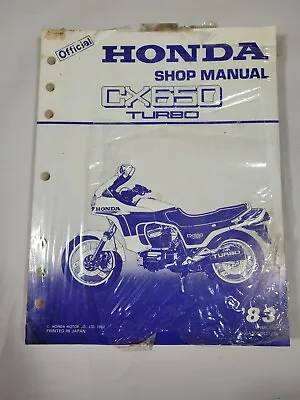 1983 Honda CX650 Turbo OEM Shop Service Manual • $79.99