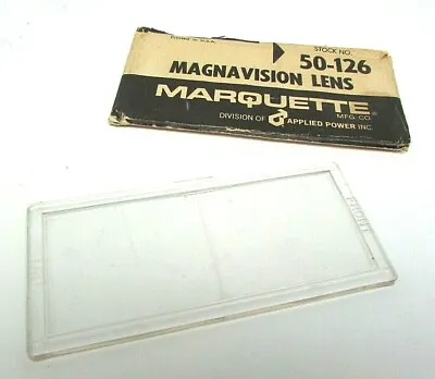 Marquette Welding Helmet Magnavision Clear Lens 4-1/4  X 2  NEW 50-126 • $11.50