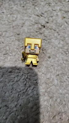 Minecraft Mini Figure Steve With Gold Armor 1 Inch • $6.99