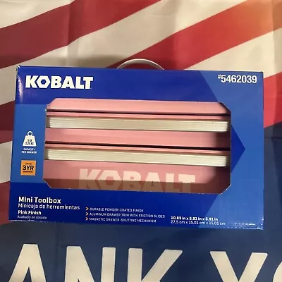 Kobalt Mini 2 Drawer Steel Tool Box Pink (54422) | 25th Anniversary Fast Ship💖 • $14.80