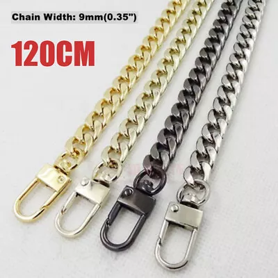 120CM Purse Chain Strap Handle Shoulder Crossbody Handbag Metal Replacement Bag • £5.31