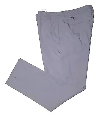 PUMA GOLF PANTS Mens 36 X 32 PERFORMANCE DRY CELL WICKING POLYESTER GREY NWOT • $17.99