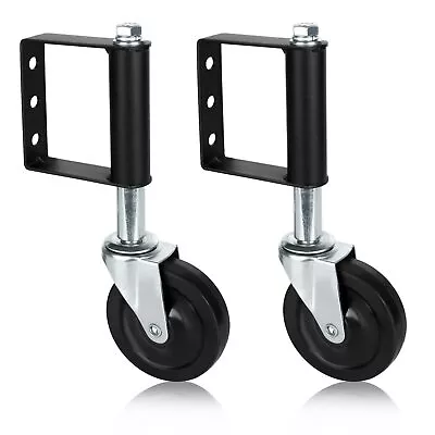 	2pcs 4 Inch Spring Loaded Gate Caster Rubber Heavy Duty Gate Casters With Sp... • $37.85