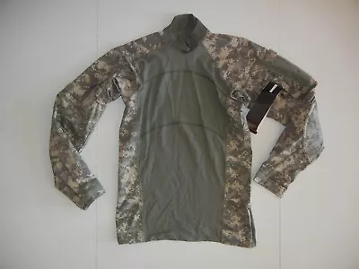 MASSIF Green Digital Camo ARMY COMBAT SHIRT Flame-Resistant Military Men M New! • $26.79