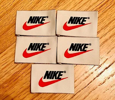 9 X OG Vintage 90's Authentic NIKE Logo Label Jersey Patch Embroidery NBA USA • $14.50