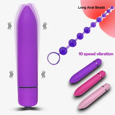 Mini Bullet Vibrator Clitoral Discreet Vibe Nipple G-Spot Massager Adult Sex Toy • $10.95