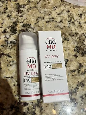 Elta MD UV Daily Broad Spectrum SPF 40 Tinted 1.7oz/48g NEW IN BOX • $17.08